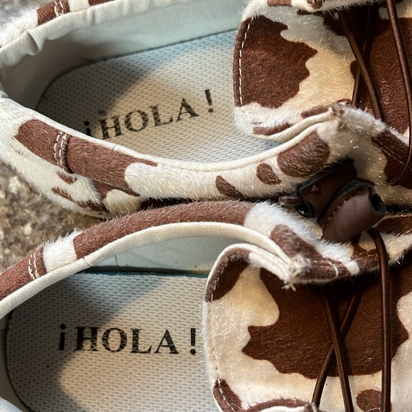 Cow print Hola Brand Loafers - Picture 2 of 6